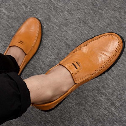 Ahlsentop Bequeme, atmungsaktive Freizeit-Lederschuhe für Herren