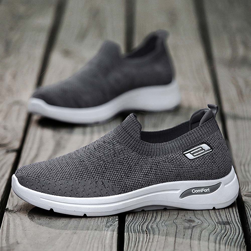AHLSENTOP Herren-Slip-on-Sneaker aus Fliegenstrick für Frühling und Sommer
