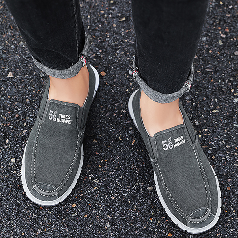 Ahlsentop 2024 Neue lässige, atmungsaktive Slip-On-Leinwandschuhe für Herren