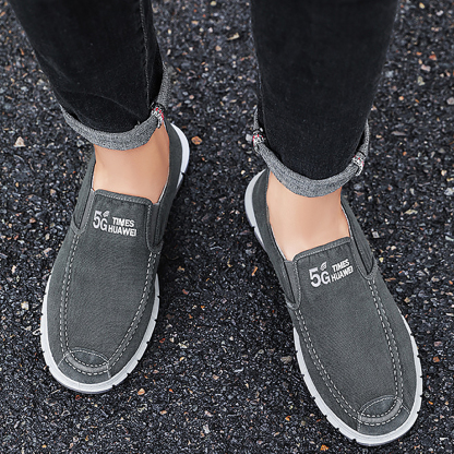 Ahlsentop 2024 Neue lässige, atmungsaktive Slip-On-Leinwandschuhe für Herren