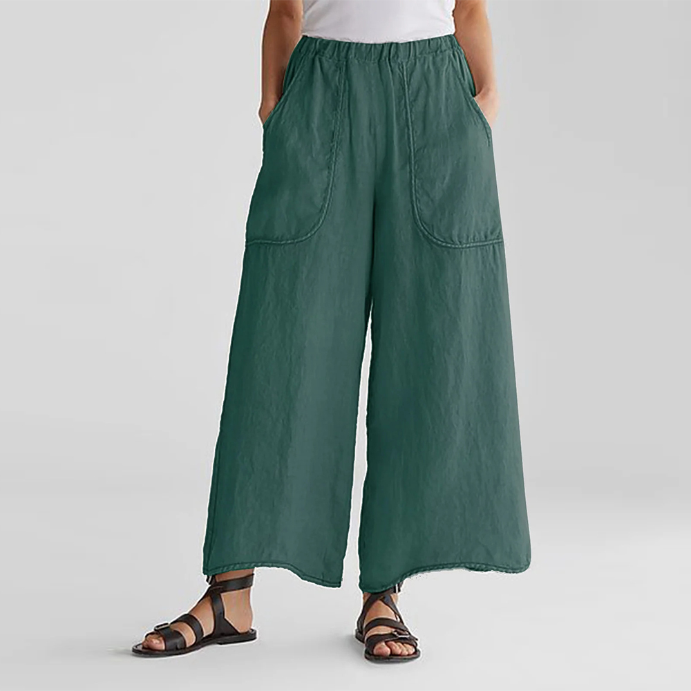 AHLSENTOP Lockere Freizeithose für Damen im Sommer mit Taschen