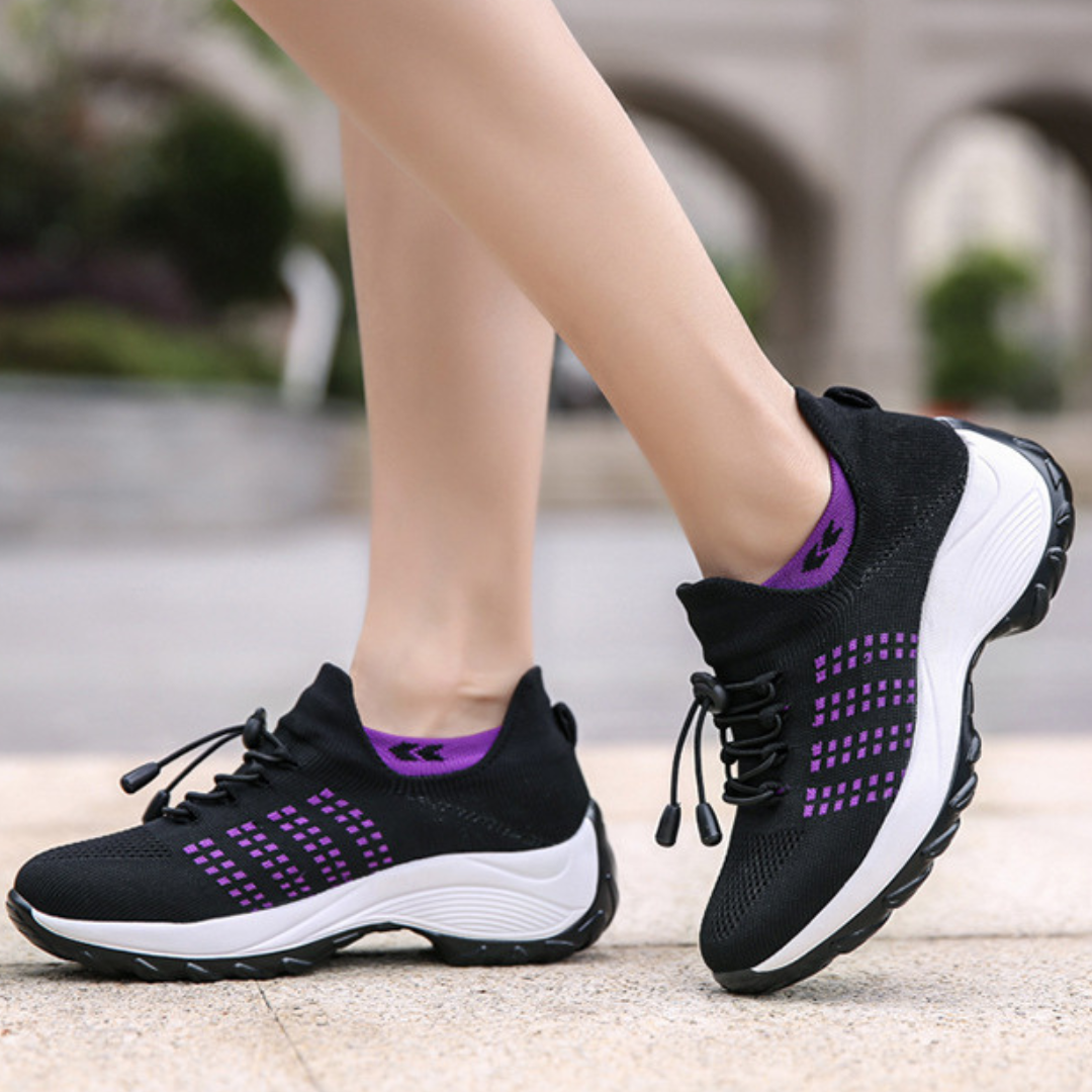 Ahlsentop® Inara - Ergonomischer & leichter Schmerzlinderungs-Sneaker mit Gummizug