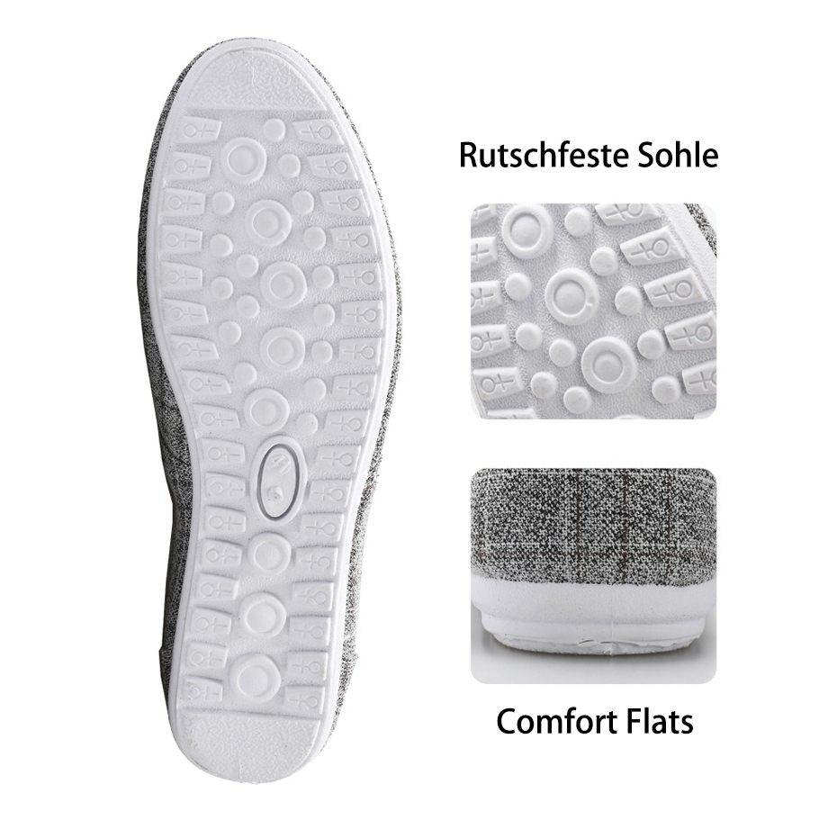 AHLSENTOP™ Herbst neue Herren lässige atmungsaktive flache Segeltuchschuhe