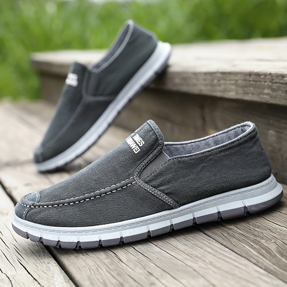Ahlsentop 2024 Neue lässige, atmungsaktive Slip-On-Leinwandschuhe für Herren