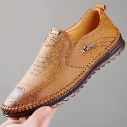 Ahlsentop Neue atmungsaktive Freizeit-Lederschuhe für Herren