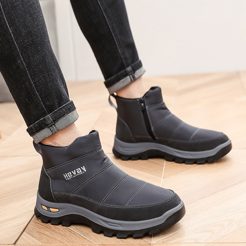 AHLSENTOP Warme und dicke rutschfeste Winterschuhe für Herren
