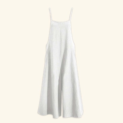 AHLSENTOP™ Damen-Jumpsuit mit hoher Taille ärmellos und weitem Bein