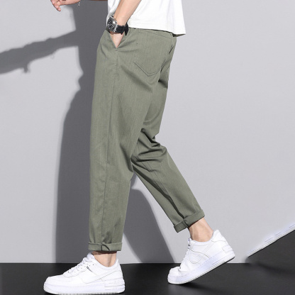AHLSENTOP™ Sommerliche lockere Herren-Freizeithose aus Eisseide