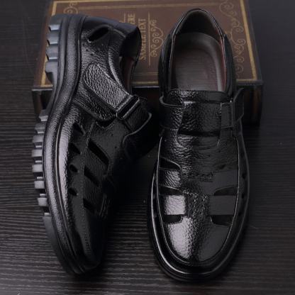 Ahlsentop Herren-Sneaker aus Skelettleder mit Klettverschluss