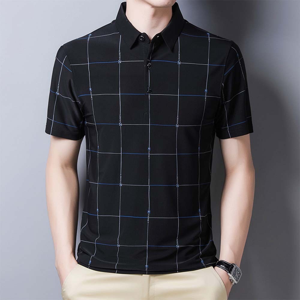 AHLSENTOP® Sommerliches neues Herren-Kurzarm-T-Shirt aus Eisseide mit