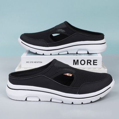 Ahlsentop Sommer neue lässige Mesh-Half-Drag-Sandalen