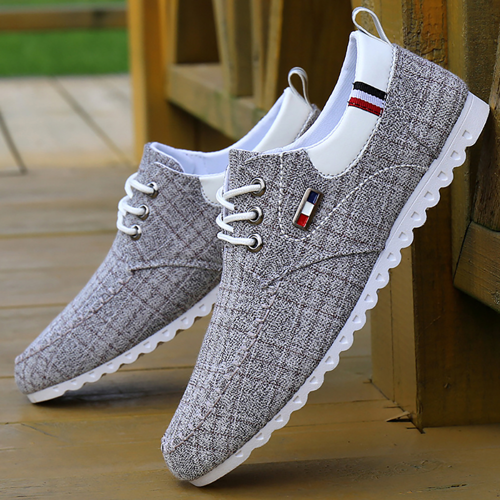 AHLSENTOP™ Herbst neue Herren lässige atmungsaktive flache Segeltuchschuhe
