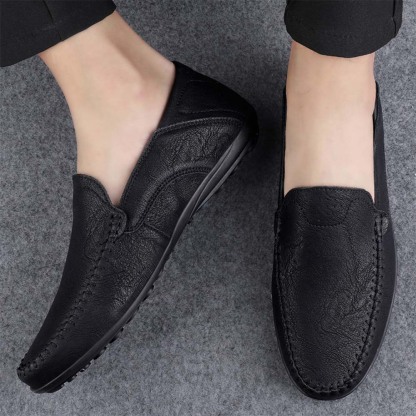 Ahlsentop Neue Slip-On-Freizeitschuhe aus Leder für Herren