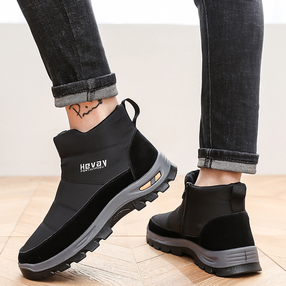 AHLSENTOP Warme und dicke rutschfeste Winterschuhe für Herren