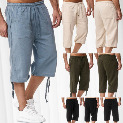 Ahlsentop™ Sommer neue Mode Leinen mittellange Freizeithose