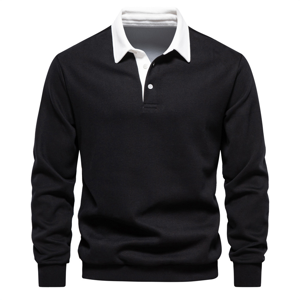 AHLSENTOP™ Neues Langarm-Revers-Poloshirt für Herren