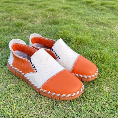 Ahlsentop Handgefertigte Herren-Slipper aus Leder
