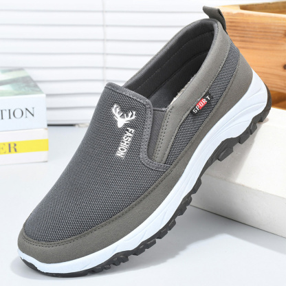 Ahlsentop 2024 Sommer neue bequeme atmungsaktive Mesh-Freizeitschuhe für Herren
