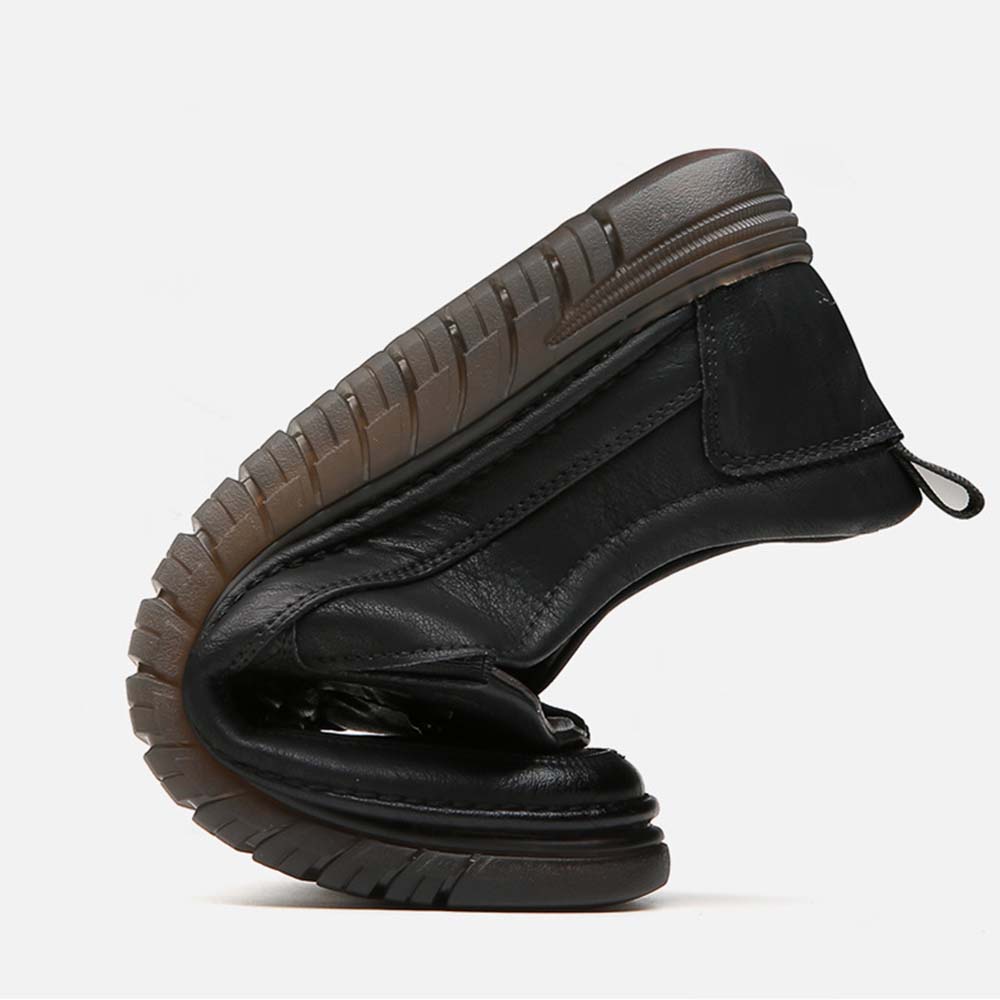 AHLSENTOP Neue Herren-Slip-on-Freizeitschuhe aus Leder