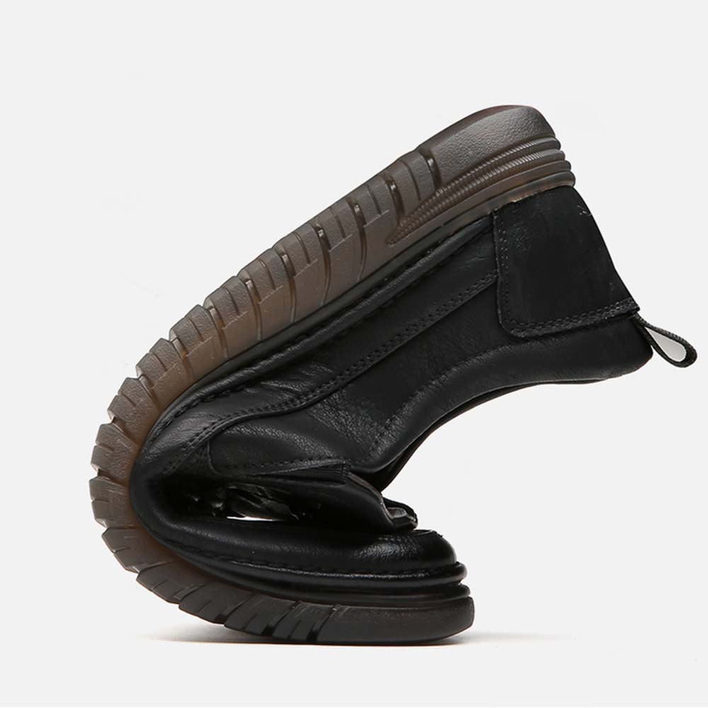 AHLSENTOP Neue Herren-Slip-on-Freizeitschuhe aus Leder