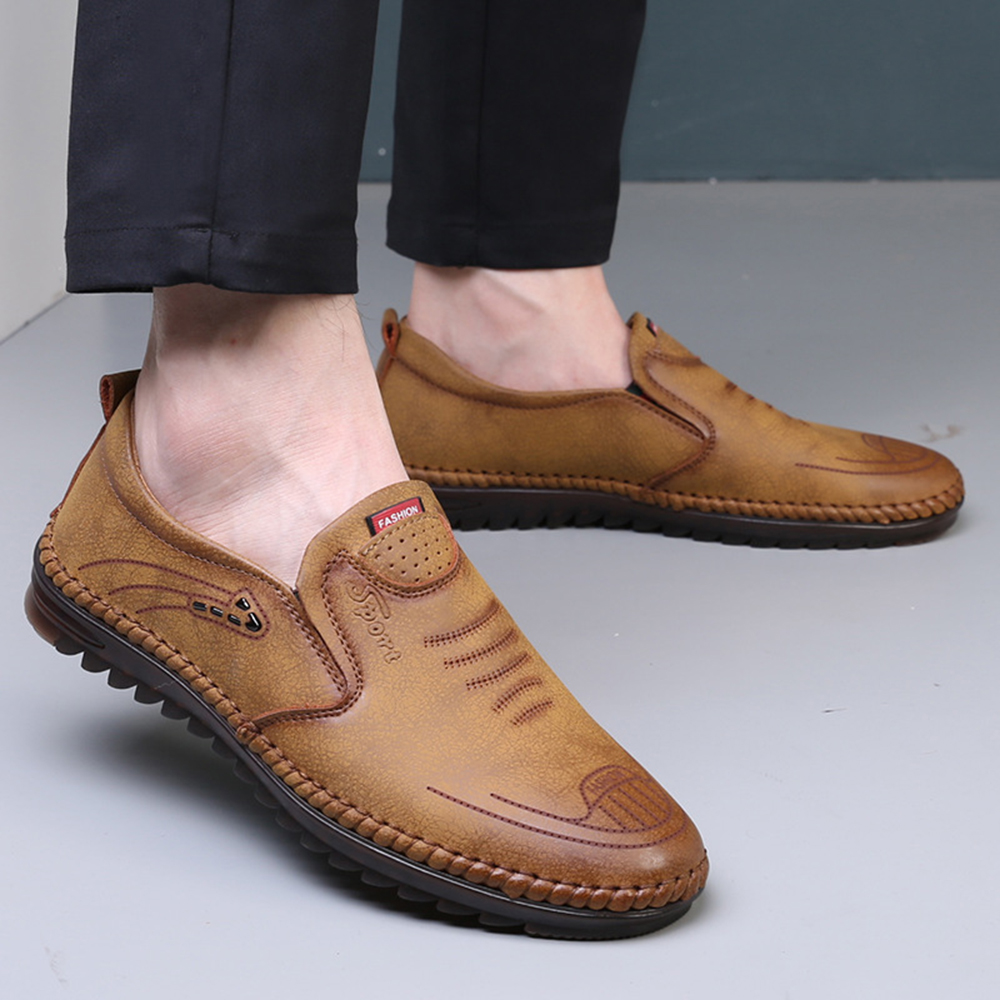 Ahlsentop Neue atmungsaktive Freizeit-Lederschuhe für Herren