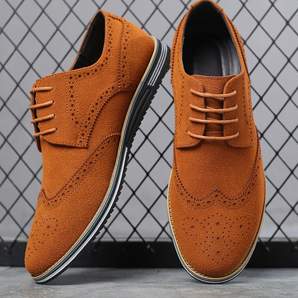 Ahlsentop Neue Business-Casual-Loafer aus mattem Wildleder für Herren