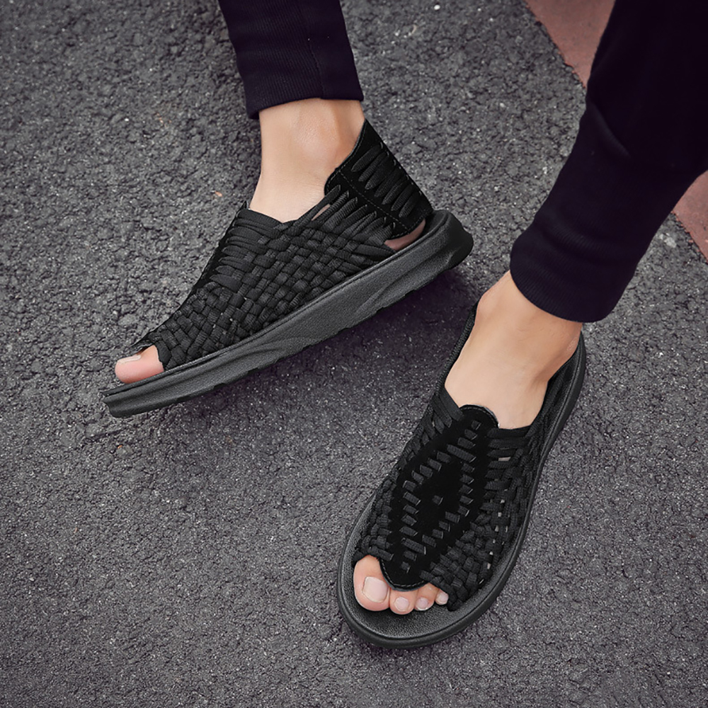 Ahlsentop Neue atmungsaktive gewebte Strandsandalen für Herren