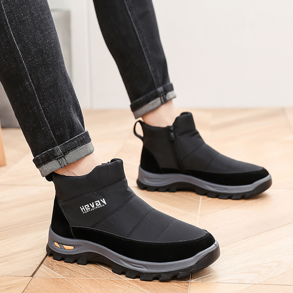 AHLSENTOP Warme und dicke rutschfeste Winterschuhe für Herren