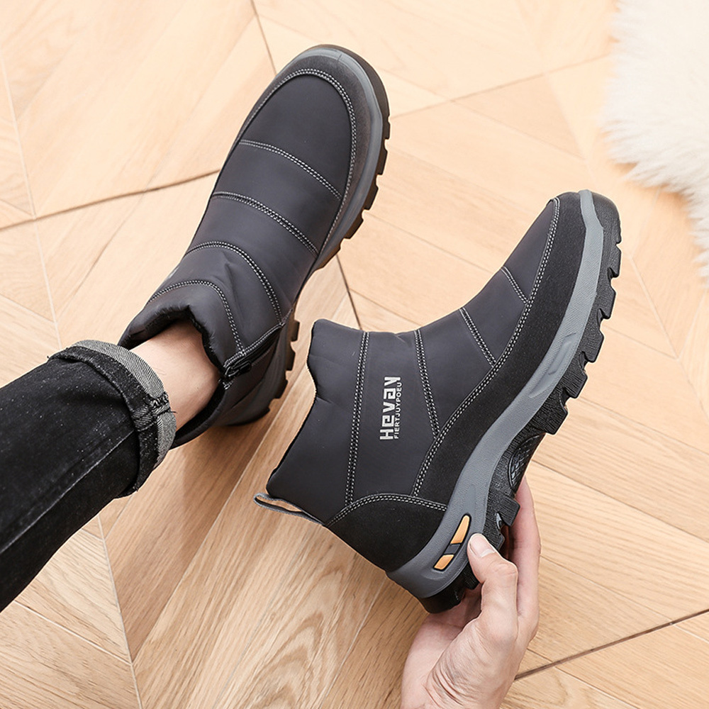 AHLSENTOP Warme und dicke rutschfeste Winterschuhe für Herren