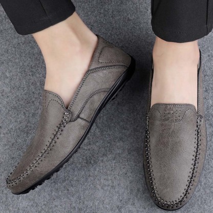 Ahlsentop Neue Slip-On-Freizeitschuhe aus Leder für Herren