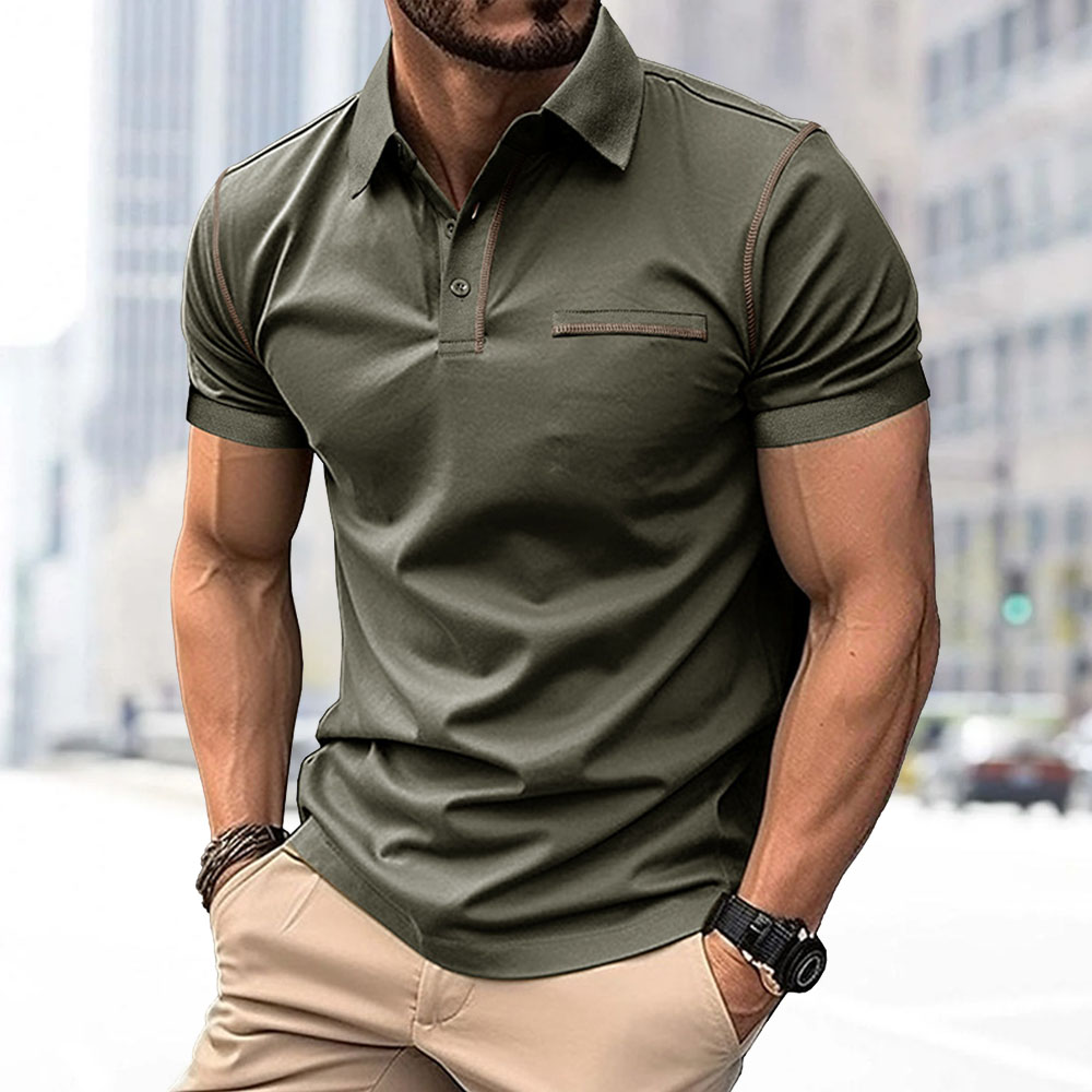 Ahlsentop™ Herren-Poloshirt mit Revers und kurzen Ärmeln