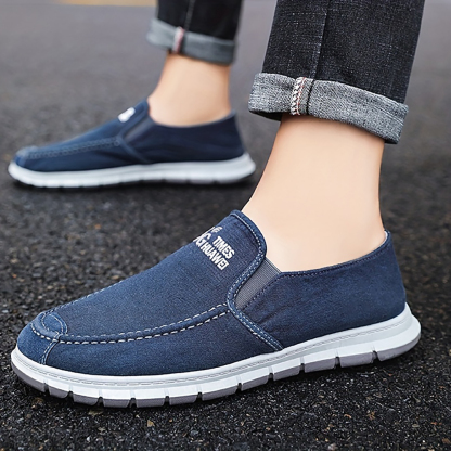 Ahlsentop 2024 Neue lässige, atmungsaktive Slip-On-Leinwandschuhe für Herren