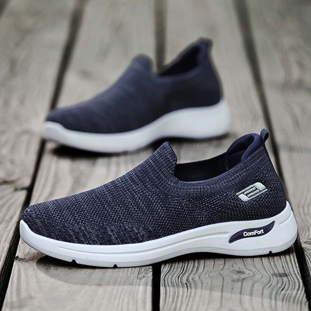 AHLSENTOP Herren-Slip-on-Sneaker aus Fliegenstrick für Frühling und Sommer