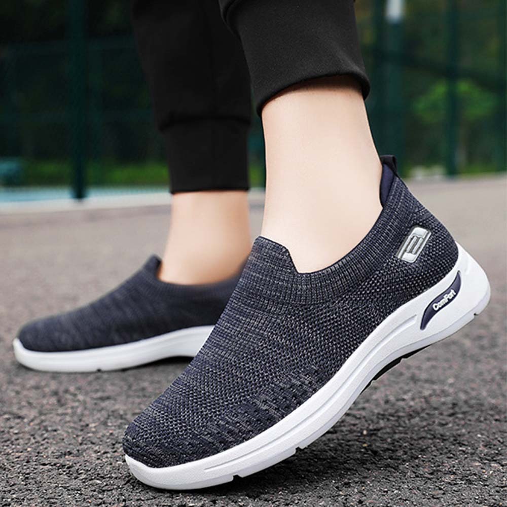 AHLSENTOP Herren-Slip-on-Sneaker aus Fliegenstrick für Frühling und Sommer