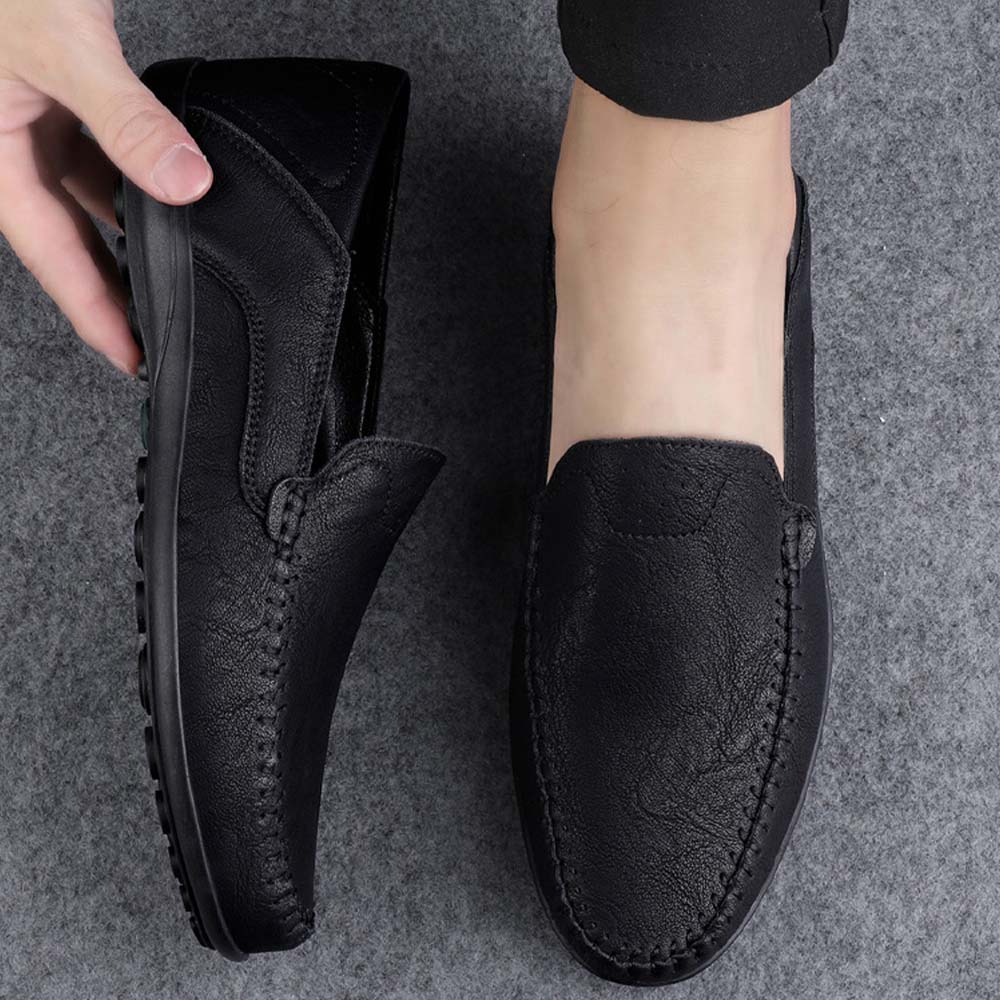 Ahlsentop Neue Slip-On-Freizeitschuhe aus Leder für Herren