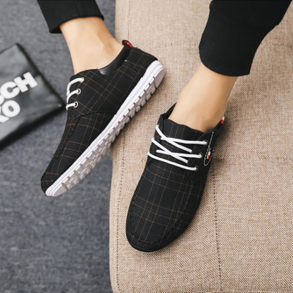 AHLSENTOP™ Herbst neue Herren lässige atmungsaktive flache Segeltuchschuhe