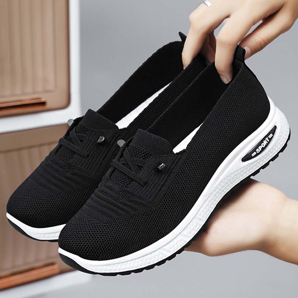 Ahlsentop Neue atmungsaktive Freizeitschuhe mit dicker Sohle für Damen