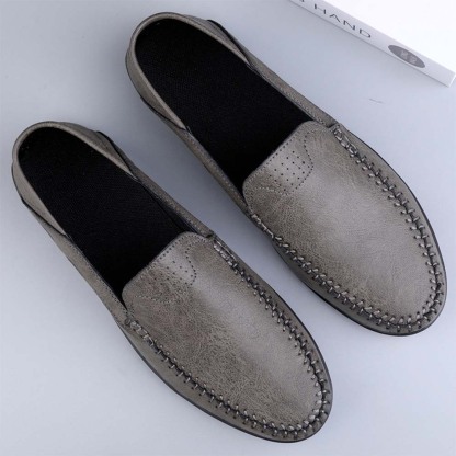 Ahlsentop Neue Slip-On-Freizeitschuhe aus Leder für Herren