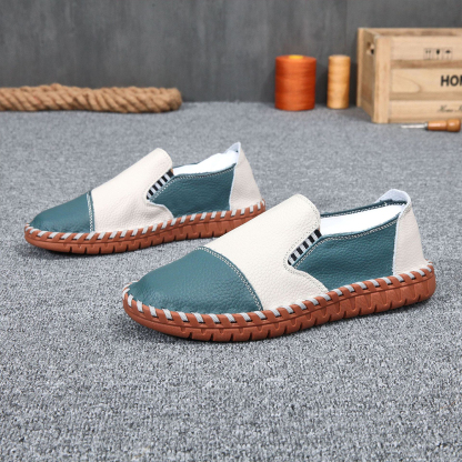 Ahlsentop Handgefertigte Herren-Slipper aus Leder