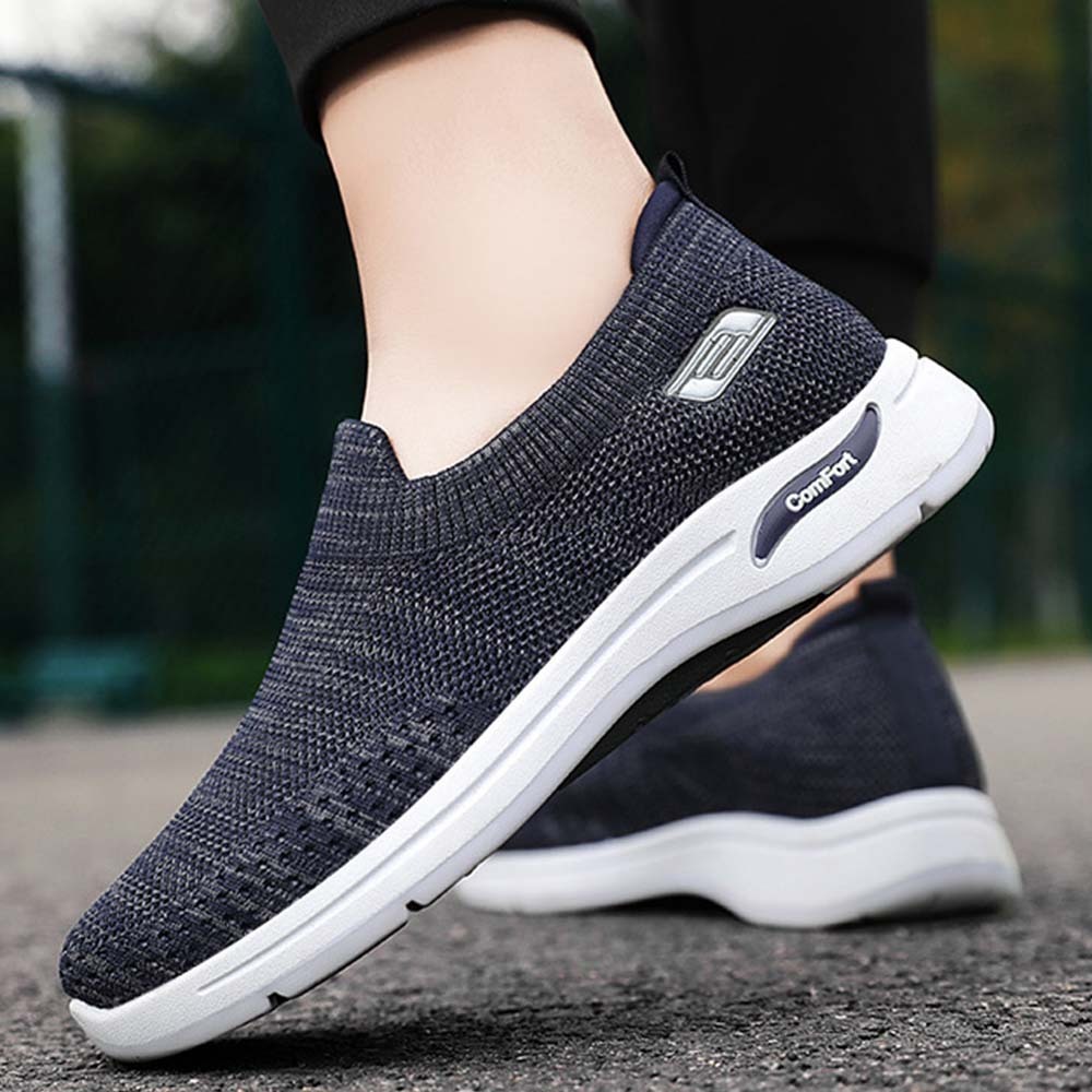 AHLSENTOP Herren-Slip-on-Sneaker aus Fliegenstrick für Frühling und Sommer