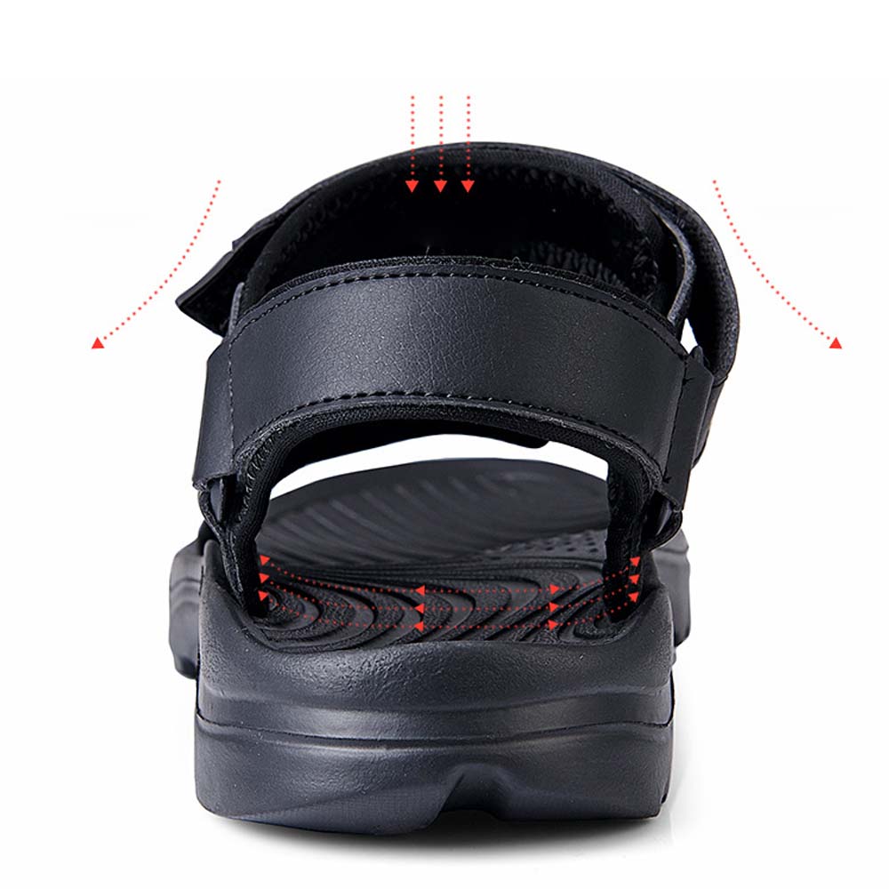 Ahlsentop Neue atmungsaktive Klettverschluss-Sandalen für Herren