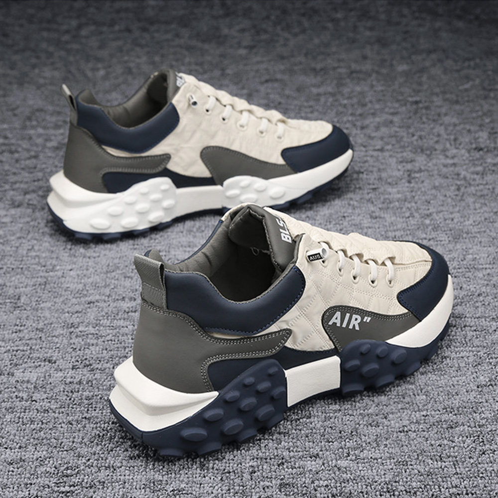 AHLSENTOP Farbblock-Sneaker für Herren mit dicker Sohle