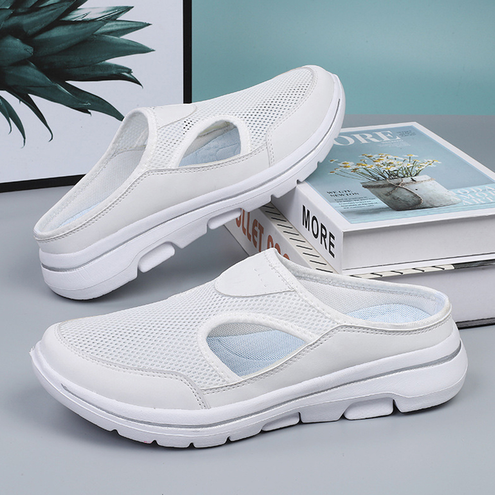 Ahlsentop Sommer neue lässige Mesh-Half-Drag-Sandalen