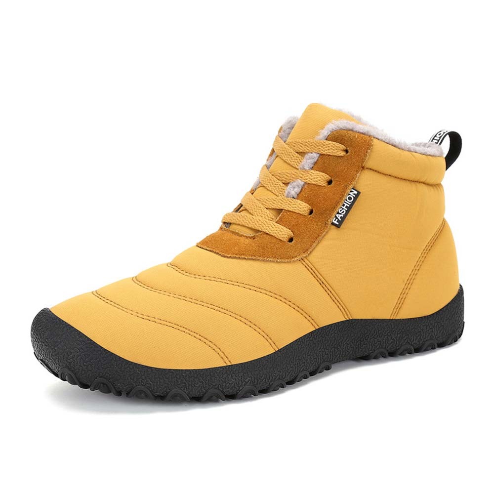 Ahlswetop Schnür-High-Top-wasserdichte Outdoor-Sport-Schneestiefel für Herren und Damen