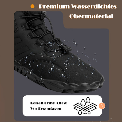 Ahlsentop Neue Outdoor-Fünf-Finger-Schneestiefel, rutschfeste Fleece-Baumwollschuhe