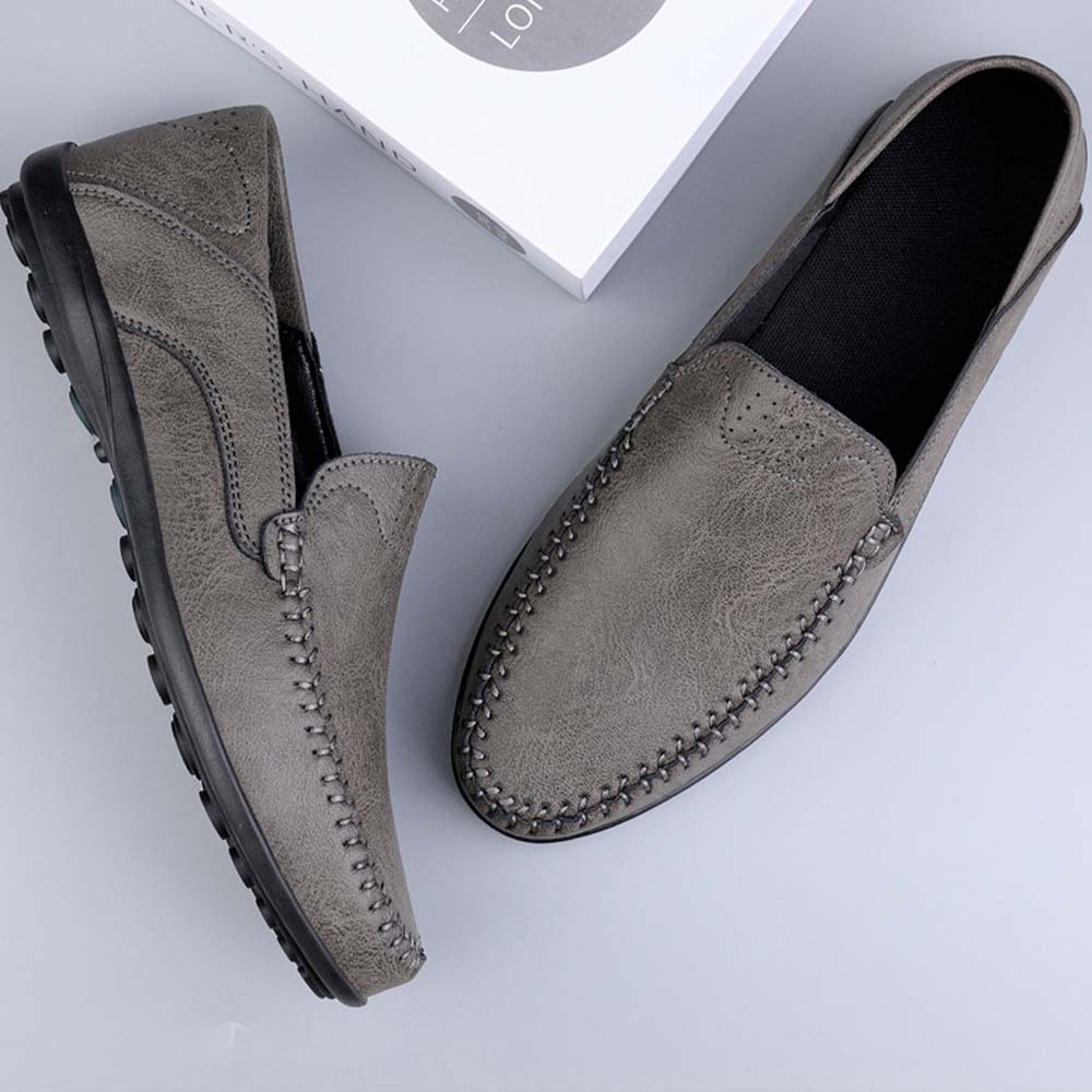 Ahlsentop Neue Slip-On-Freizeitschuhe aus Leder für Herren