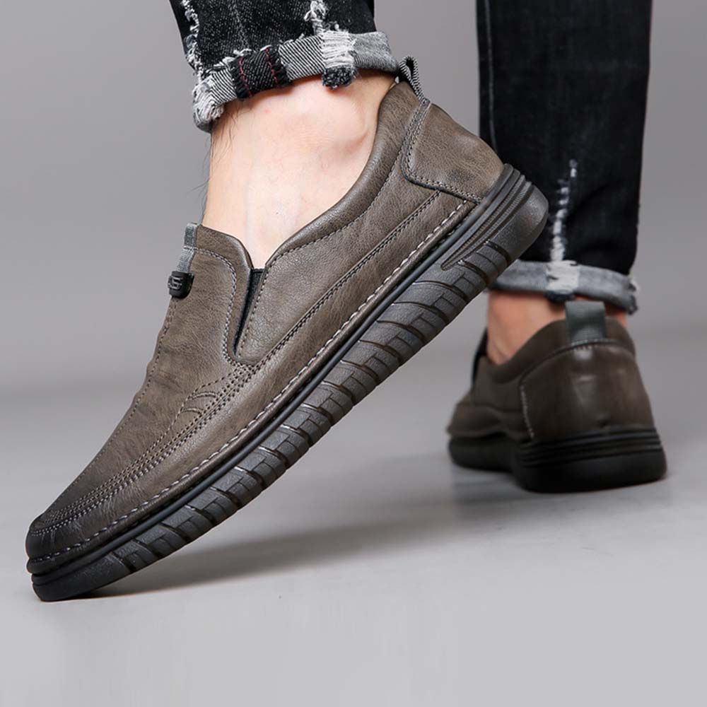 AHLSENTOP Neue Herren-Slip-on-Freizeitschuhe aus Leder