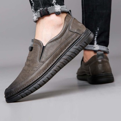 AHLSENTOP Neue Herren-Slip-on-Freizeitschuhe aus Leder