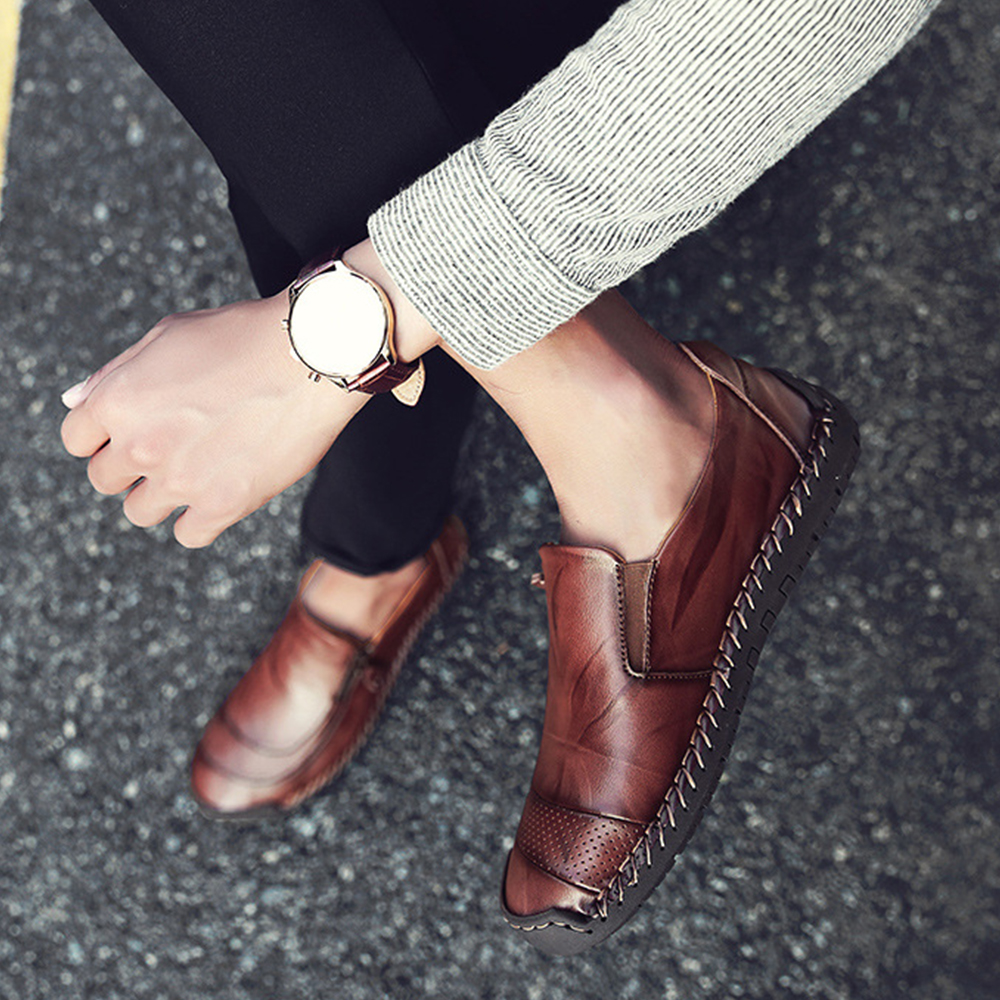 AHLSENTOP Herren-Freizeitschuhe für Frühling und Sommer mit seitlichem Reißverschluss