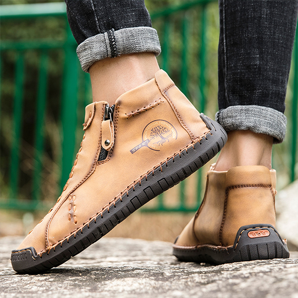 Ahlsentop Mid-Top-Loafer mit Nahtreißverschluss